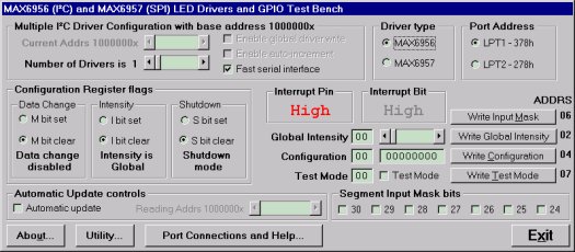 Figure 3. I²C program display.