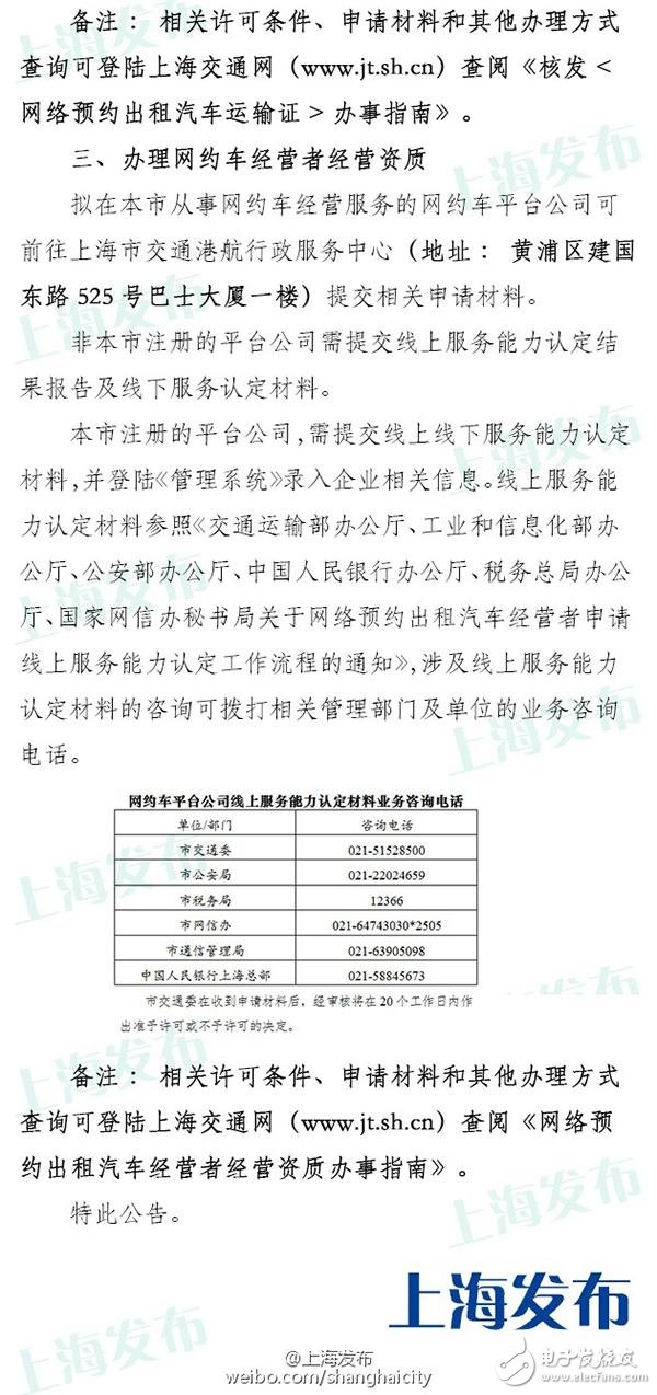 上海网约车申请今日已开放 具体流程公布无从业资格需考试