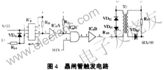 晶闸管触发电路 来源：电子发烧友