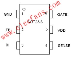 ME8263的封装脚位图 www.elecfans.com