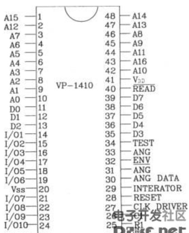 语音合成芯片VP-1410连512K及EPROM电路