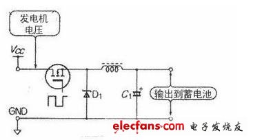 输出200W风力发电机充电电路