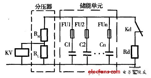  充电电压测控与安全释能电路