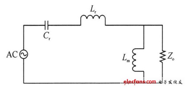 LLC 原理图的等效模型图